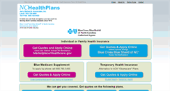 Desktop Screenshot of nchealthplans.com