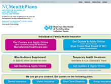 Tablet Screenshot of nchealthplans.com